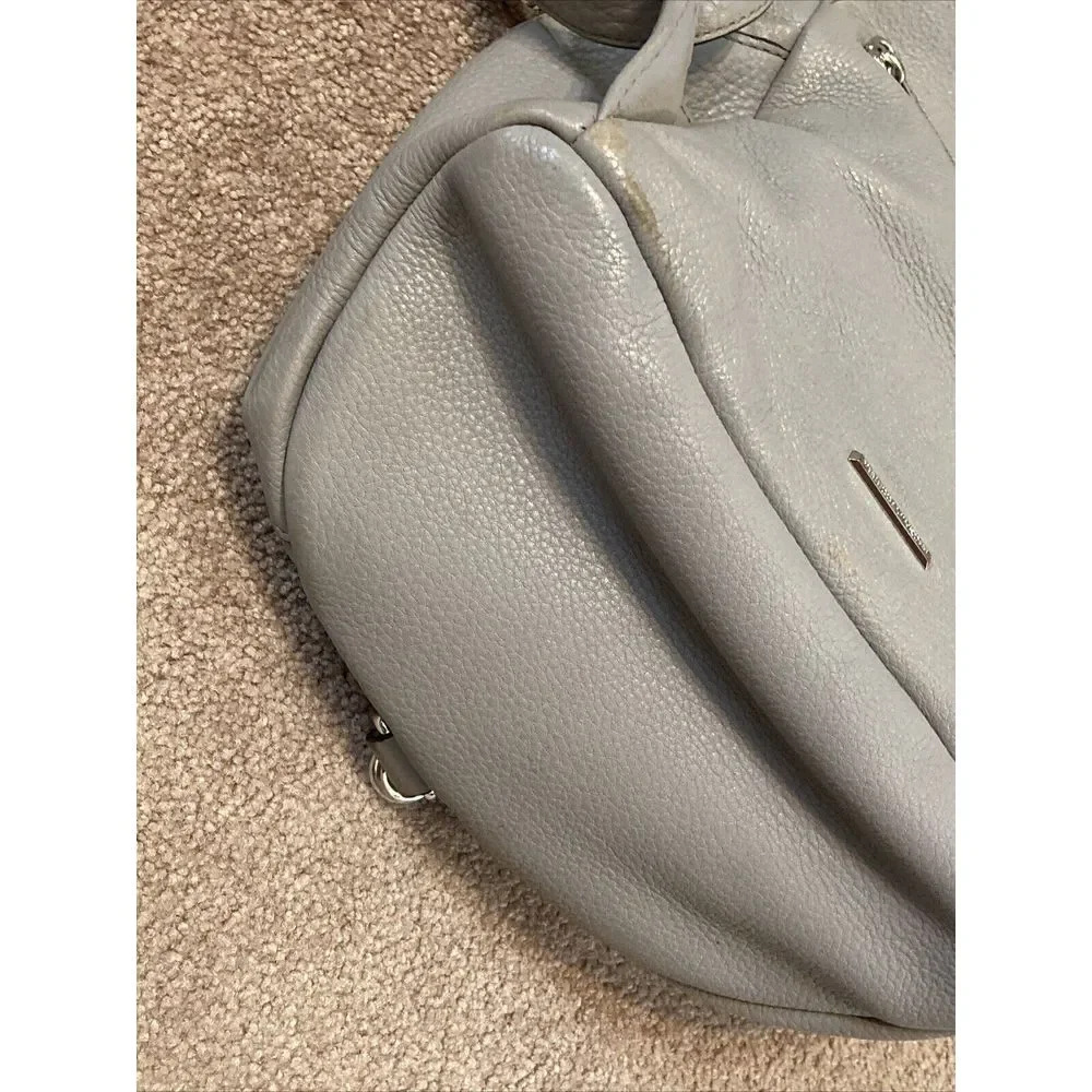 Rebecca Minkoff Julian Backpack  Grey  Pebbled‎ Leather Medium Bag